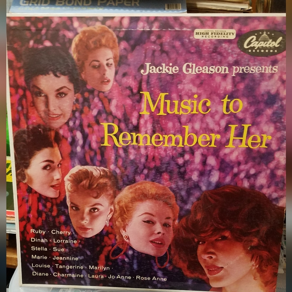 1955 Jackie Gleason presents "Music To Remember" Vinyl Album